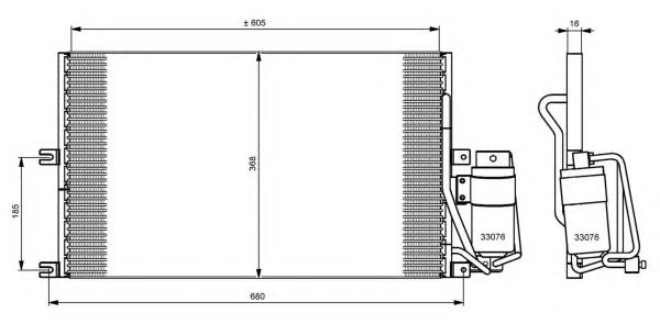 35183 NRF Radiador de aparelho de ar condicionado