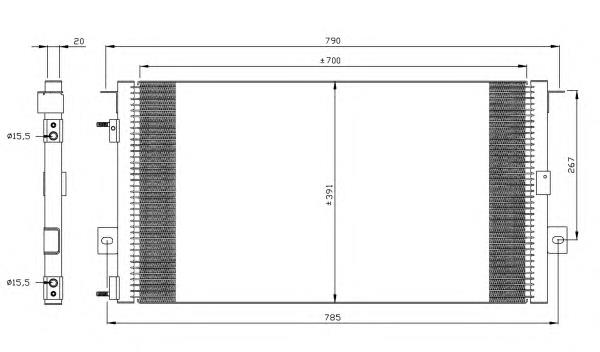 Compre 848693F Chrysler Radiador de aparelho de ar condicionado