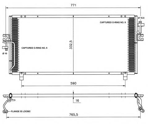 Radiador de aparelho de ar condicionado Nissens FP50K265NS preço, a partir de 61,29 USD