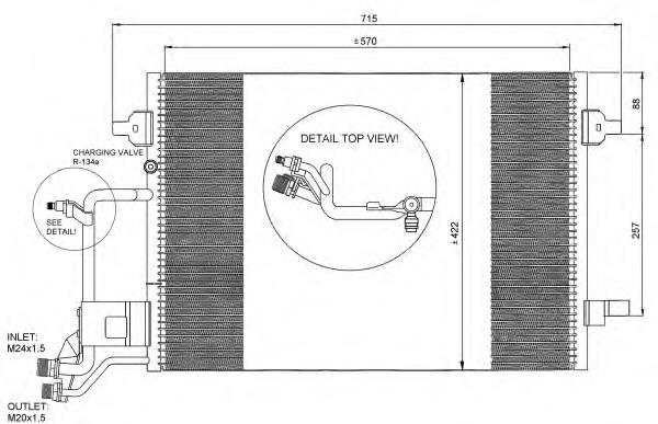 Compre 35199 NRF Radiador de aparelho de ar condicionado