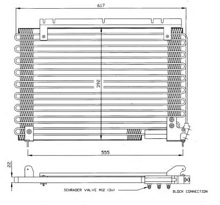 35191 NRF Radiador de aparelho de ar condicionado