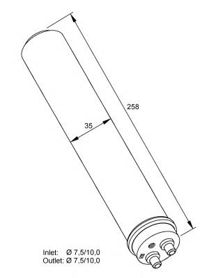AD64000S Mahle Original Tanque de recepção do secador de aparelho de ar condicionado