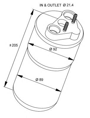 Compre 93856084 Opel Tanque de recepção do secador de aparelho de ar condicionado