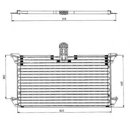 Radiador de aparelho de ar condicionado 94538 Nissens
