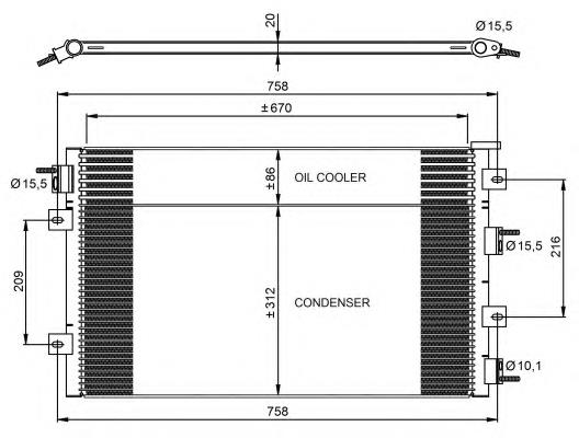 Radiador de aparelho de ar condicionado Chrysler 05017621AA preço, a partir de 51,43 USD