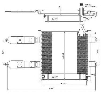 Radiador de aparelho de ar condicionado 6X0820413A VAG