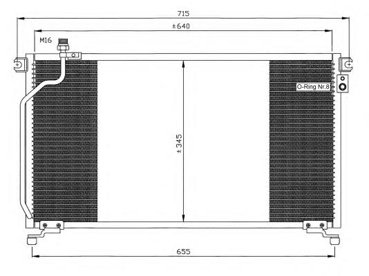 35374 NRF Radiador de aparelho de ar condicionado
