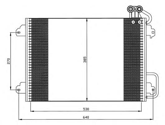 Radiador de aparelho de ar condicionado NRF 35340