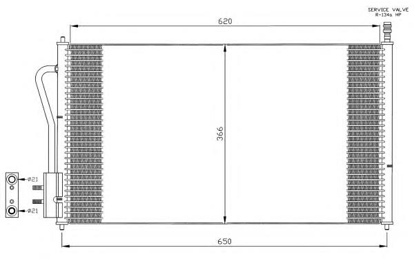 Compre 35345 NRF Radiador de aparelho de ar condicionado