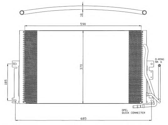 35342 NRF Radiador de aparelho de ar condicionado