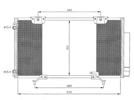 Compre 8845005010 Toyota Radiador de aparelho de ar condicionado