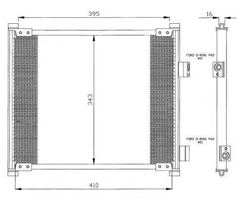 Radiador de aparelho de ar condicionado NRF 35357 preço, a partir de 51,08 USD