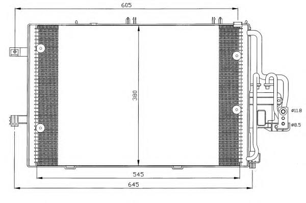 Compre 93175776 Opel Radiador de aparelho de ar condicionado