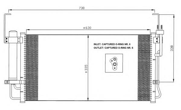 Radiador de aparelho de ar condicionado NRF 35429 preço, a partir de 89,44 USD