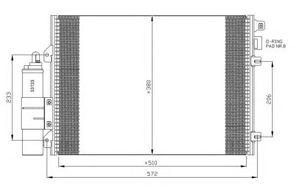Radiador de aparelho de ar condicionado Renault (RVI) 7700428083 preço, a partir de 51,08 USD