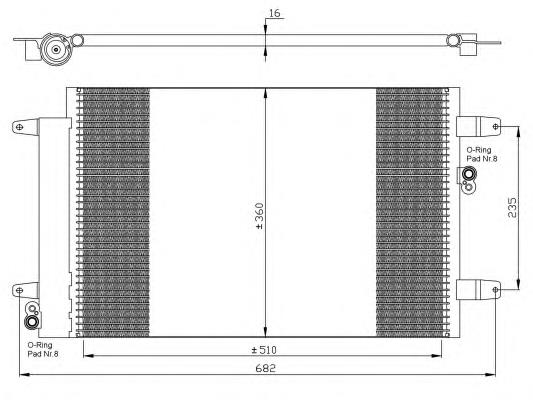Compre 1108838 Ford Radiador de aparelho de ar condicionado