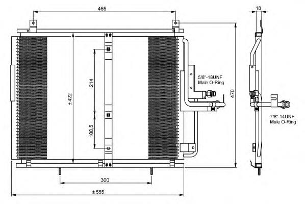 Compre A1248301670 Mercedes Radiador de aparelho de ar condicionado