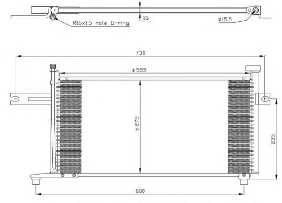 35315 NRF Radiador de aparelho de ar condicionado