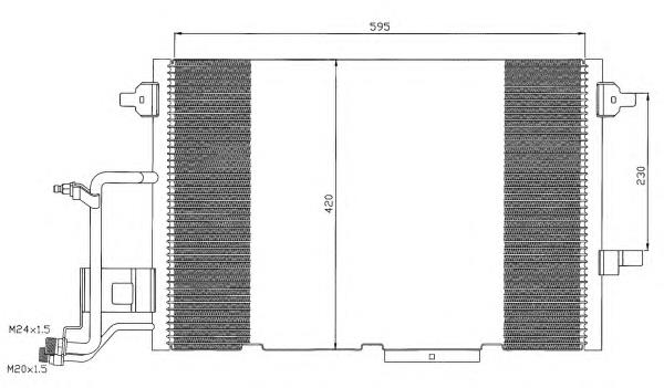 Radiador de aparelho de ar condicionado 35317 NRF