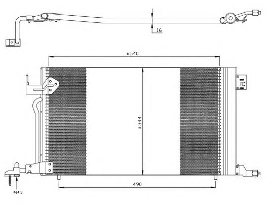 Radiador de aparelho de ar condicionado NRF 35304 preço, a partir de 40,93 USD