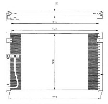 35306 NRF Radiador de aparelho de ar condicionado