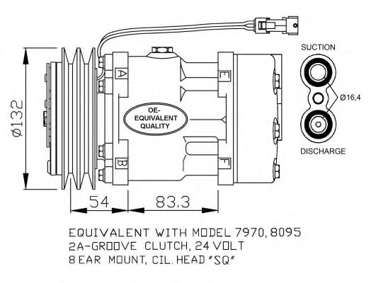 Compressor de aparelho de ar condicionado Renault (RVI) 5010483009