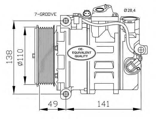 A0008307602 Mercedes Compressor de aparelho de ar condicionado