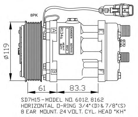 TP971288 Tempest Compressor de aparelho de ar condicionado