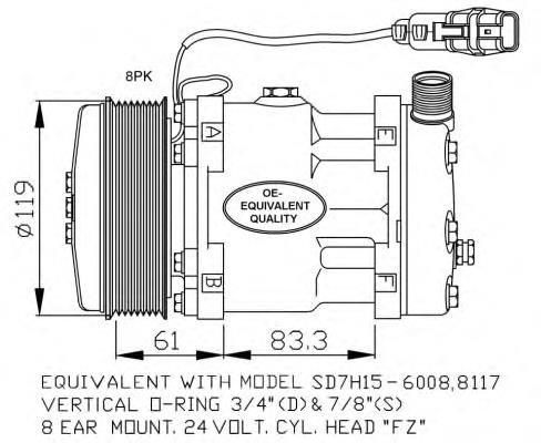 Compressor de aparelho de ar condicionado NRF 32706 preço, a partir de 205,03 USD