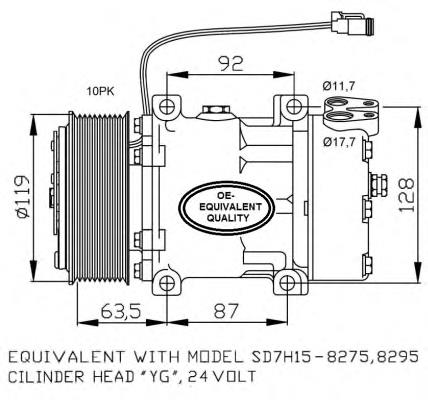 Compressor de aparelho de ar condicionado Airstal 101483 preço, a partir de 227,39 USD