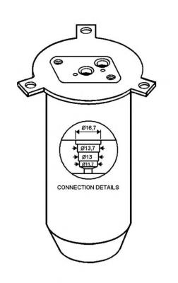 Tanque de recepção do secador de aparelho de ar condicionado 64538372985 BMW