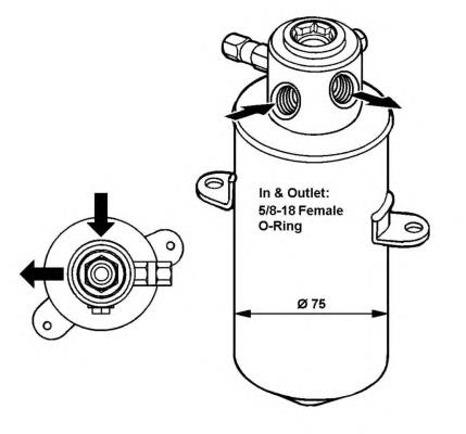 33033 NRF Tanque de recepção do secador de aparelho de ar condicionado