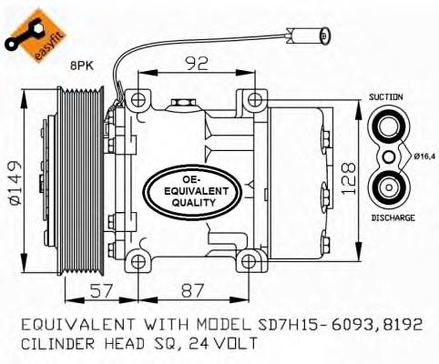 Compressor de aparelho de ar condicionado 32699 NRF