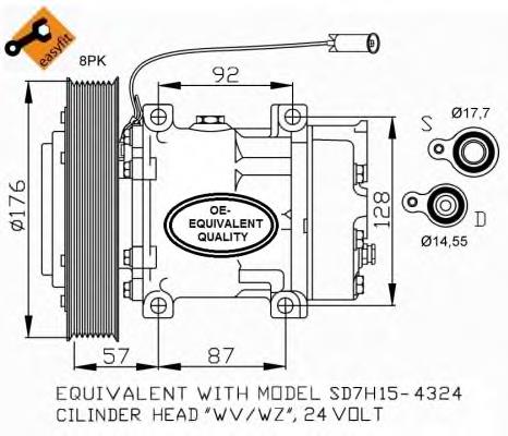 Compressor de aparelho de ar condicionado VALEO 813046 preço, a partir de 226,80 USD