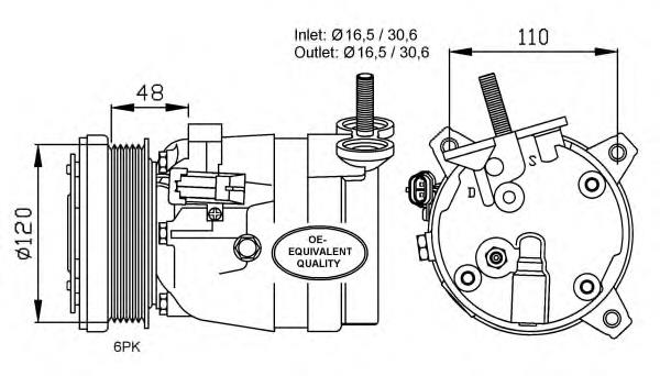 Compre 700666 General Motors Compressor de aparelho de ar condicionado