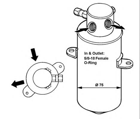 Tanque de recepção do secador de aparelho de ar condicionado VALEO 515280 preço, a partir de 41,46 USD