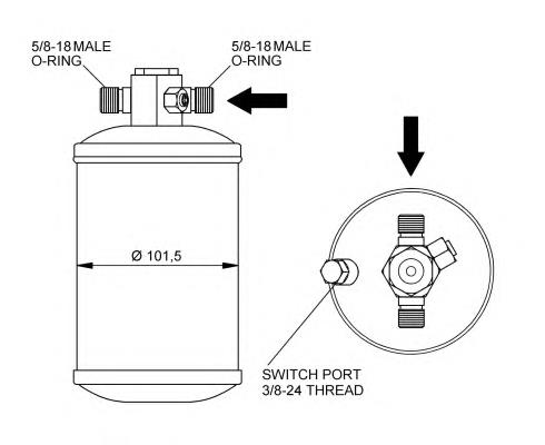 Tanque de recepção do secador de aparelho de ar condicionado NRF 33292