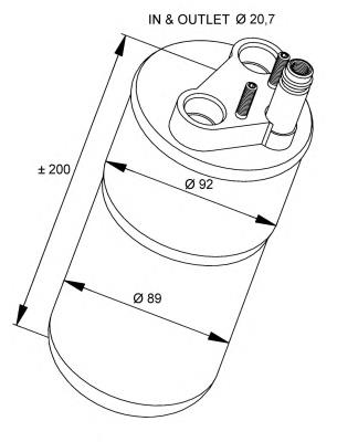 Tanque de recepção do secador de aparelho de ar condicionado NRF 33216