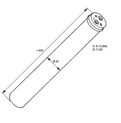 Tanque de recepção do secador de aparelho de ar condicionado MAN 81619106045 preço, a partir de 25,22 USD