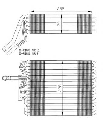 Vaporizador de aparelho de ar condicionado NRF 36025