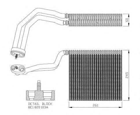 36138 NRF Vaporizador de aparelho de ar condicionado
