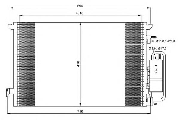 Radiador de aparelho de ar condicionado ERA 667165 preço, a partir de 84,15 USD