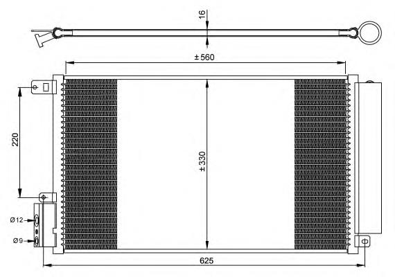Compre 814380 VALEO Radiador de aparelho de ar condicionado