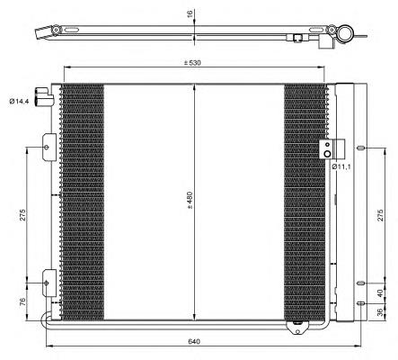Radiador de aparelho de ar condicionado NRF 35933