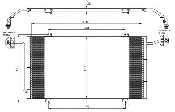 Radiador de aparelho de ar condicionado NRF 35908 preço, a partir de 88,05 USD
