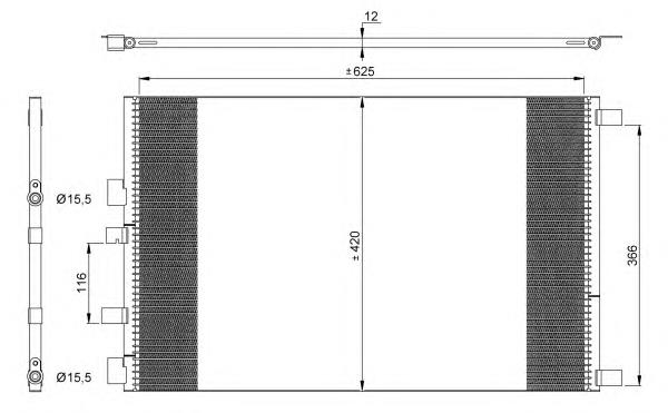 Radiador de aparelho de ar condicionado 35913 NRF