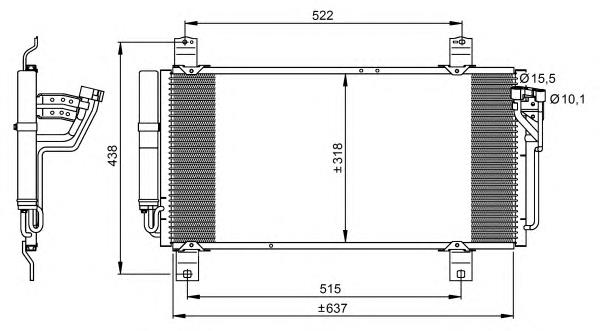 Radiador de aparelho de ar condicionado Mazda GS1D61480C preço, a partir de 103,77 USD