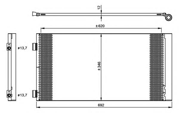 Radiador de aparelho de ar condicionado NRF 35961