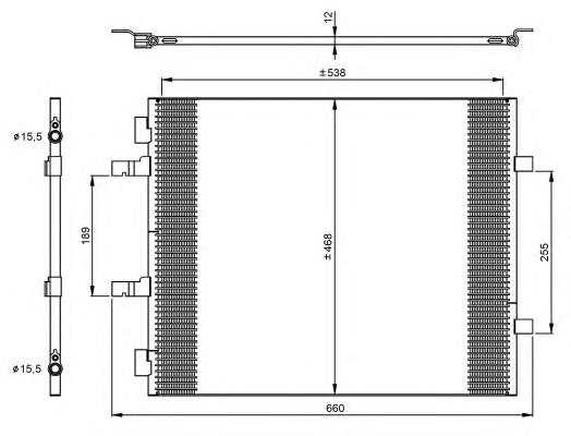 Radiador de aparelho de ar condicionado NRF 35960