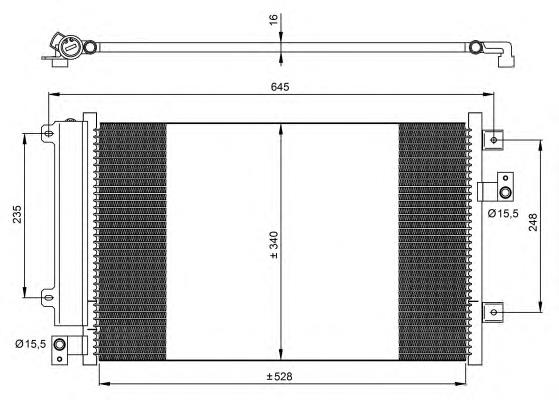 35942 NRF Radiador de aparelho de ar condicionado